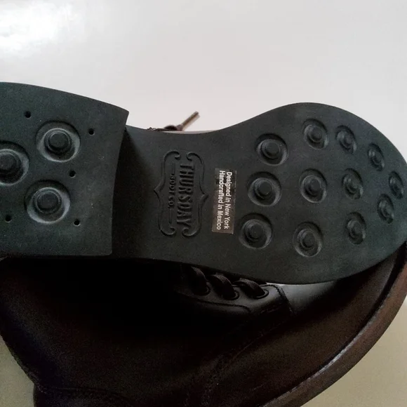 Thursday Boot Co. The Captain Lace-up Brown Leather Boots Size 7.5 New - Picture 4 of 10